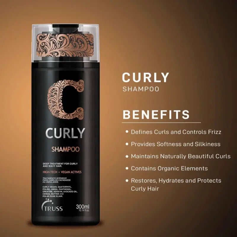 TRUSS Professional Curly Kit – Complete Hair Care Set for Curly & Wavy Hair