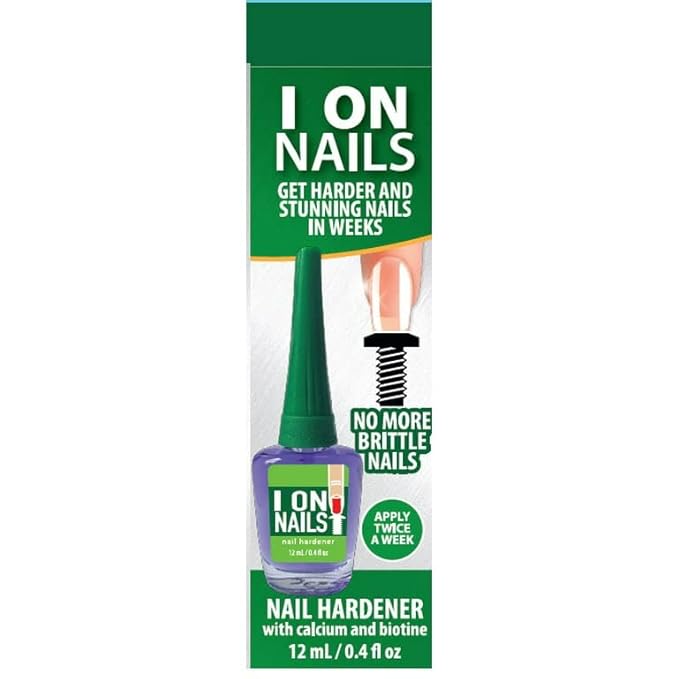 I On Nails Hardener with Calcium Biotin, Longer, Stronger, No More Brittle