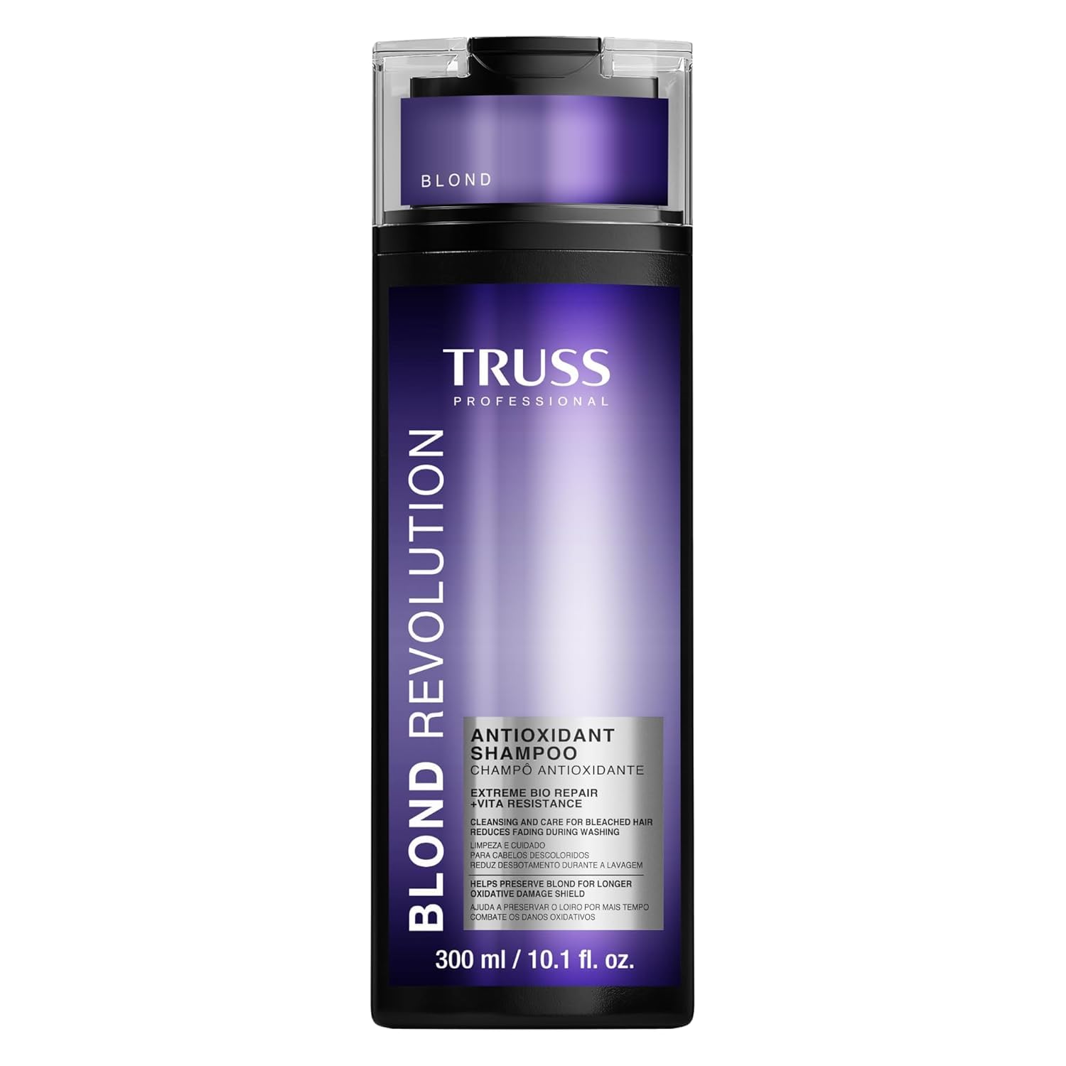 TRUSS Blond Revolution Shampoo, Net Mask & Impassable Heat Protectant Spray - Gentle Cleansing Shampoo, Repairing Hair Mask and Frizz Control Waterproof Spray for Color Treated Hai