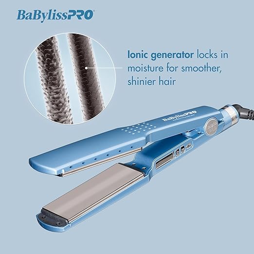 BabylissPRO Nano Titanium Ionic Hair Straightener 1 3/4”44mm