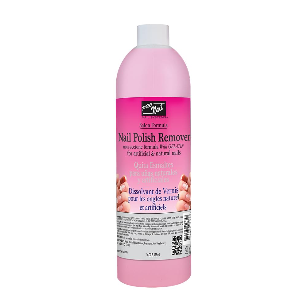 Pro Nail Polish Remover 16Oz Gentle and Effective Nail Care