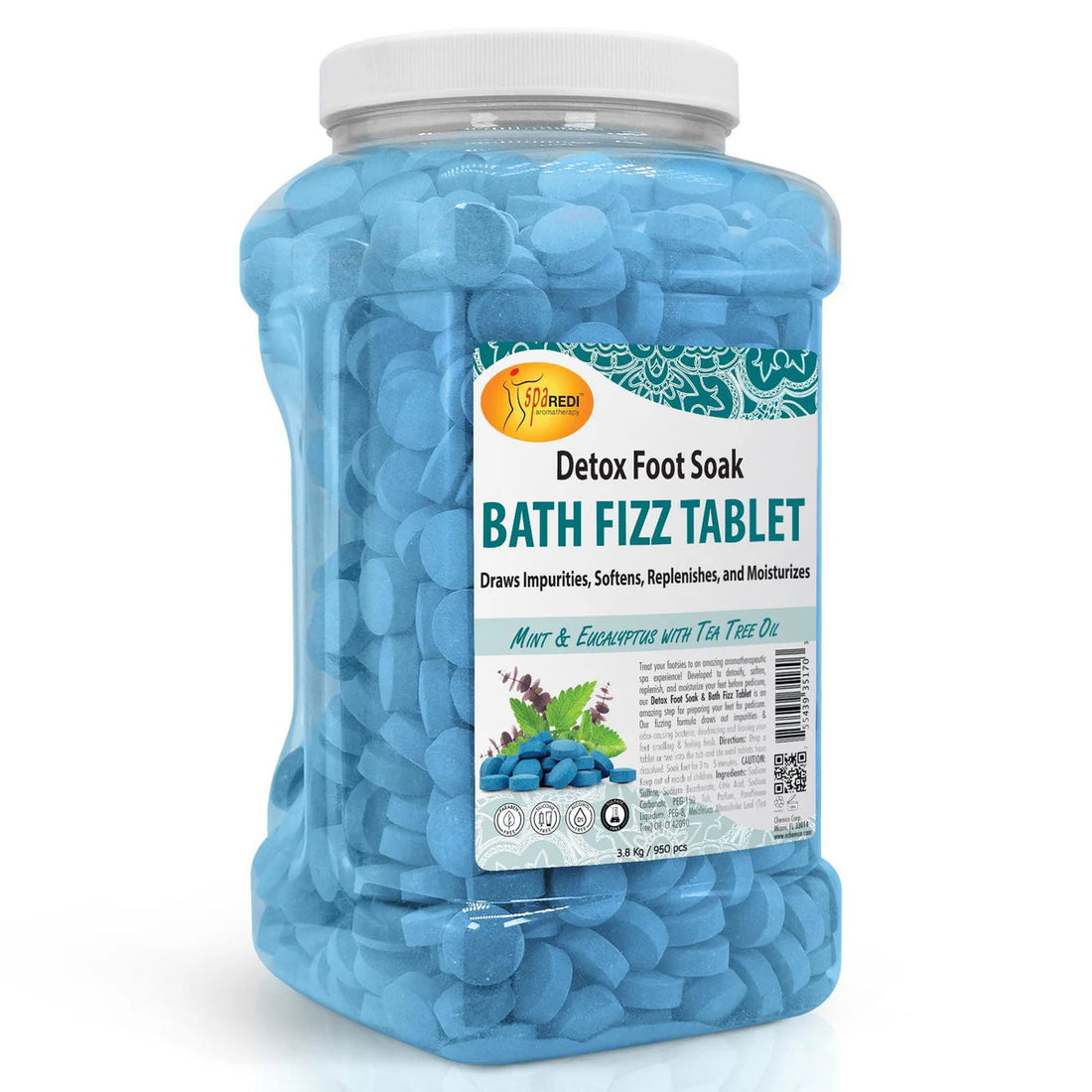 Spa Redi Bath Fizz, Mint & Eucalyptus 950 CT