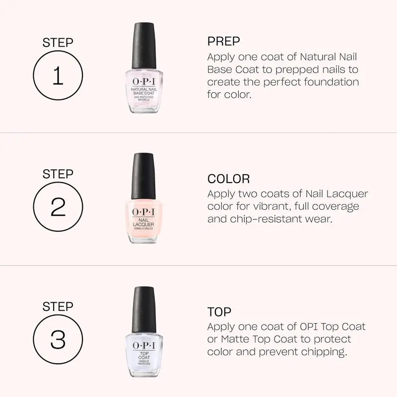 OPI Nail Lacquer Top Coat Bottle - Single Item for Youth, Fast-Drying, Chip-Resistant, Long-Lasting, Gel-Like Fuller Nail Look, Matte Finish, Glossy Manicure Protector