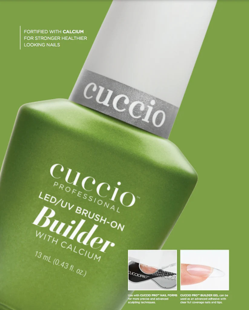 Cuccio Brush-on Builder Gel with Calcium LED/UV Clear 0.43oz (13mL)