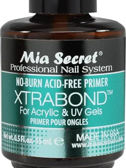 Mia Secret 2-Bottle Nail Prep &amp; Xtrabond Primer Multi-Pack - 0.5oz NP-30 Prep (Removes Oil), 0.5oz PR100 Primer for Gel Nails, Cuticle Care, Better Adhesion, Manicure at Home