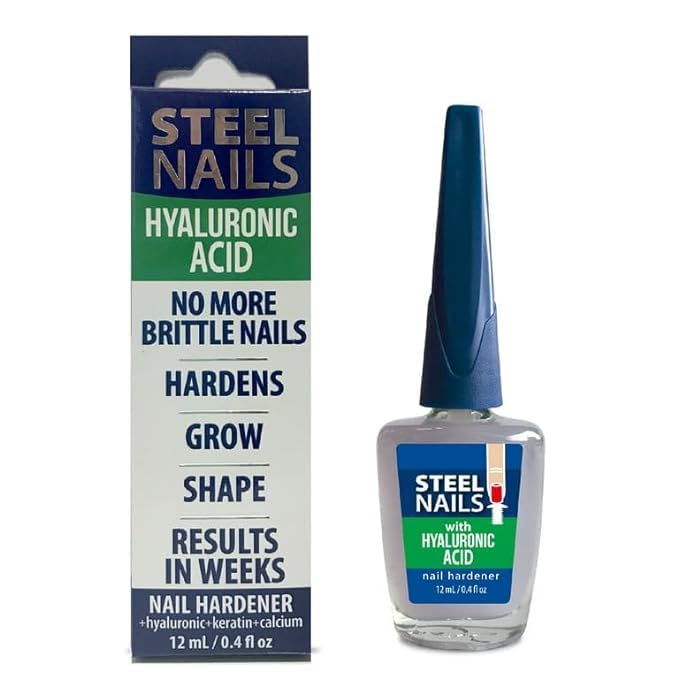 Generic Amen Steel Nails Hardener with Hyaluronic Acid, Grow and Harden Brittle Nails in Weeks, Clear