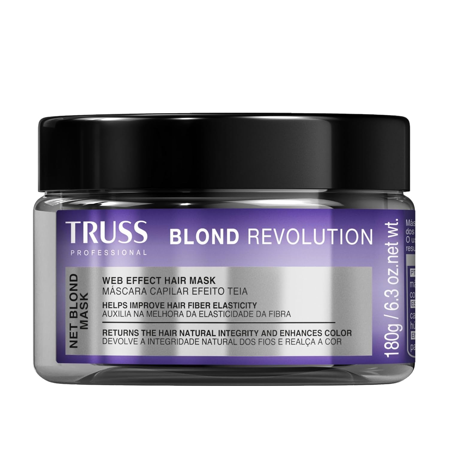 TRUSS Blond Revolution Shampoo, Net Mask &amp; Impassable Heat Protectant Spray - Gentle Cleansing Shampoo, Repairing Hair Mask and Frizz Control Waterproof Spray for Color Treated Hai