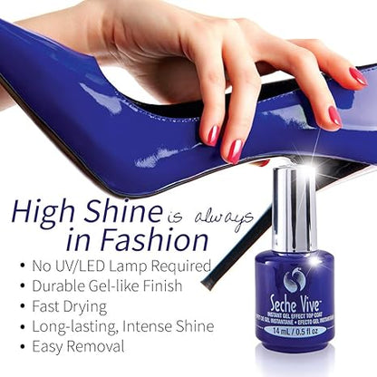 Seche Vive Instant Gel Effect Top Coat – High Shine Long Lasting