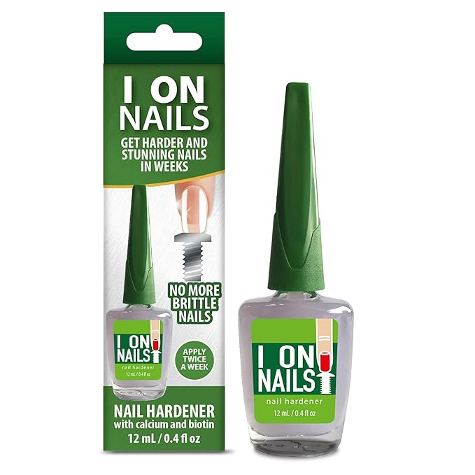 I On Nails Hardener with Calcium Biotin, Longer, Stronger, No More Brittle