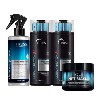 TRUSS Deluxe Prime with Ultra Hydration Plus Shampoo &amp; Conditioner &amp; Net Mask