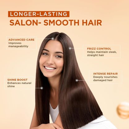 KATIVA Brazilian Post Straightening Treatment Kit, Shampoo, Conditioner &amp; Mask, Keraliss Complex with Vegetal Keratin &amp; Hyaluronic Acid, Helps Prolong Straightening up to 18 Weeks