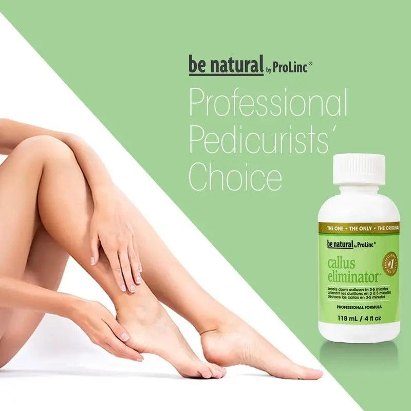 ProLinc Be Natural Callus Eliminator Foot Cream - Professional Grade 4 Fl Oz (118ml) Fast-Acting Foot Care Solution for Quick Results, Youth-Targeted Corn &amp; Callus Remover