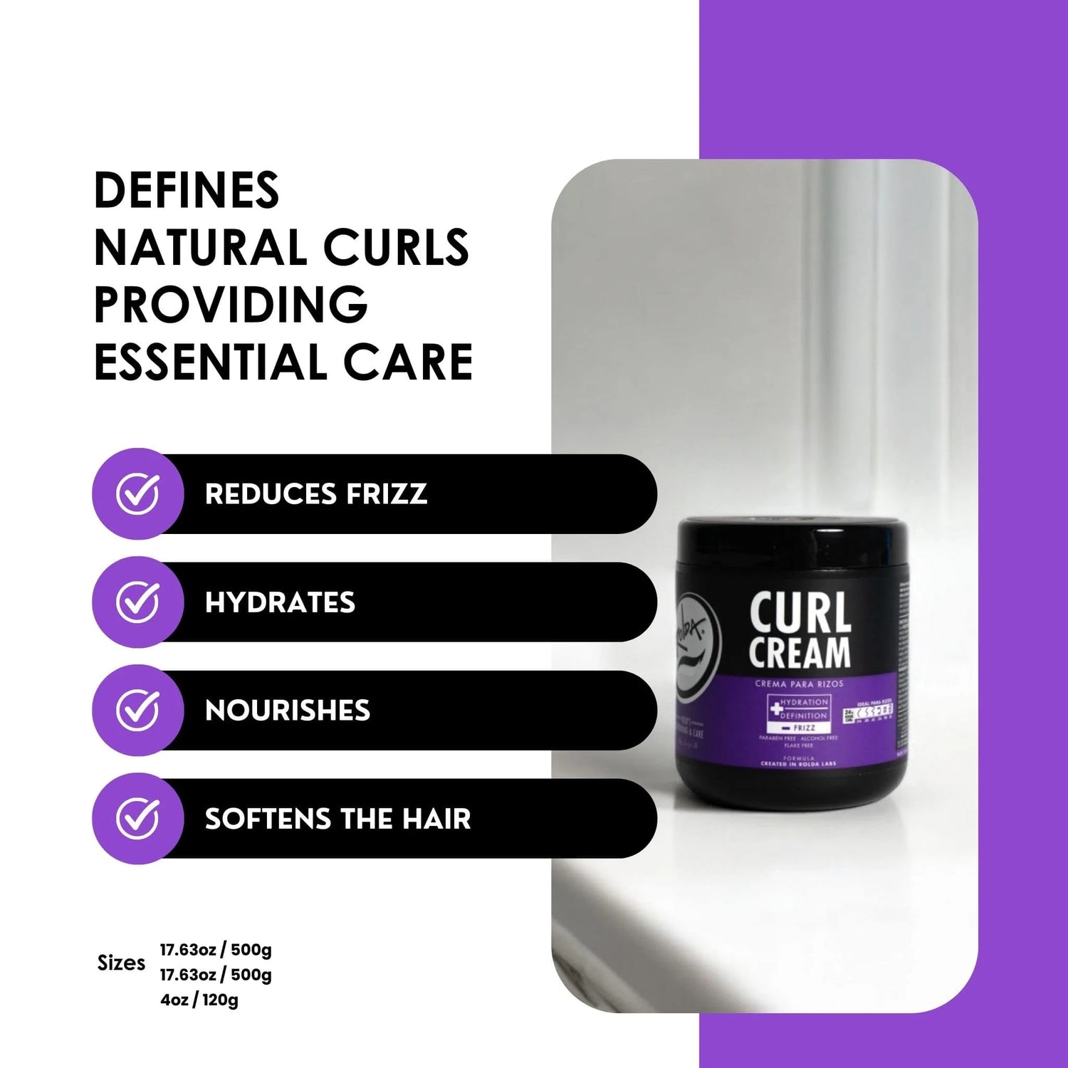 Rolda - Hair Curl Defining Cream 35oz
