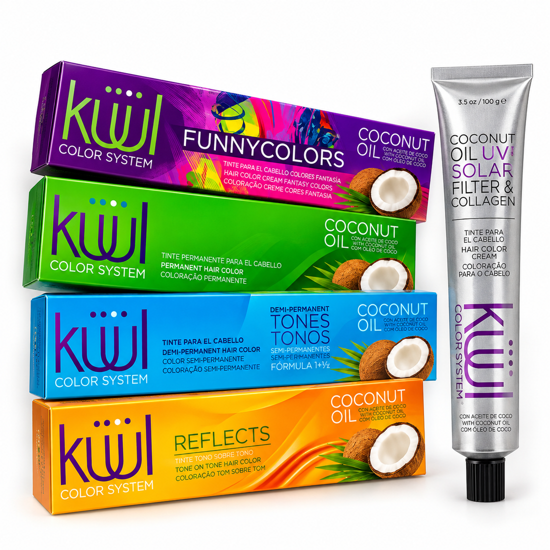Kuul System Hair Color Cream Kuul Tintes en crema 94 Tonos 94 Shades 3 Oz