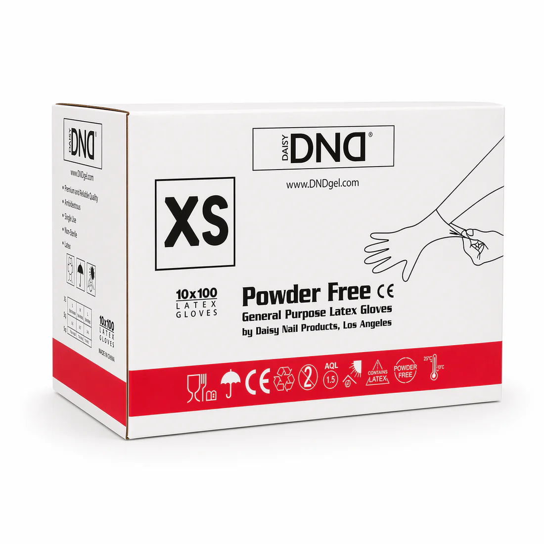 DND GLOVES CASE X-SMALL - 10 BOXES - 100pc per box
