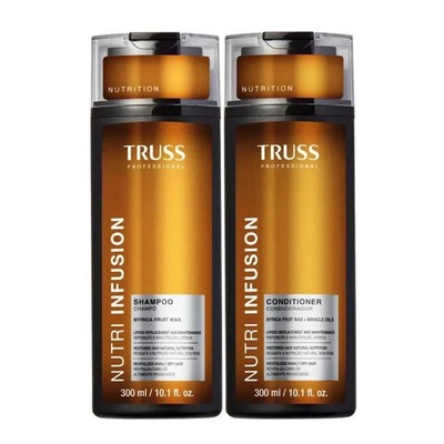 TRUSS Nutri Infusion Shampoo &amp; Conditioner Bundle for Dry, Damaged Hair - Nourishing Myrica Fruit Wax &amp; Miracle Oils - Cleanse and Moisturize